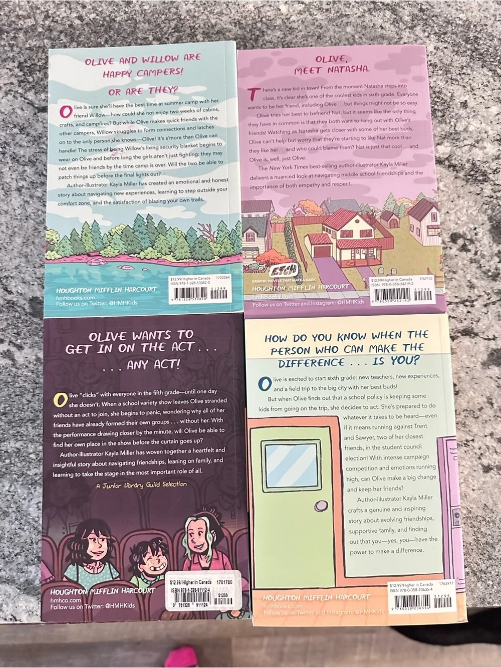 Kayla Miller Middle School Graphic Novel Non Fiction Act, click, Clash, Camp